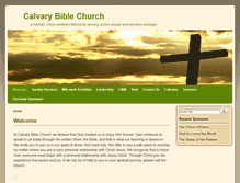 Tablet Screenshot of calvarybiblemuskegon.org